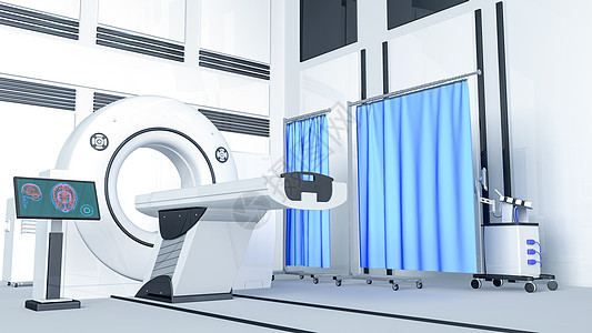 核磁共振医疗场景背景图片