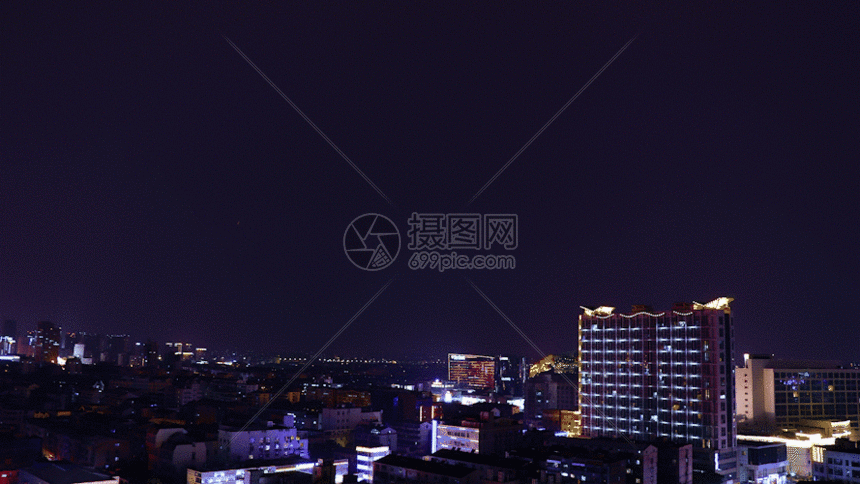 城市飞机场起飞降落延时gif