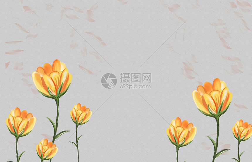 清新鲜花背景图片