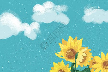 手绘花瓣手绘向日葵设计图片