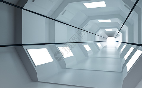 科技隧道空间背景图片