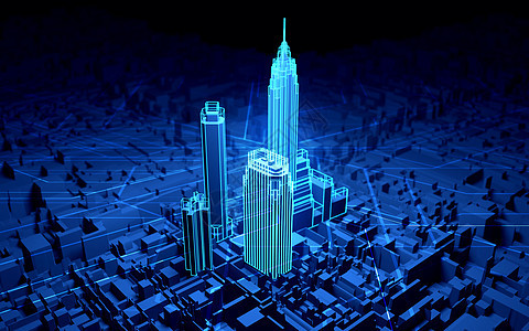 科技光线城市建筑图片
