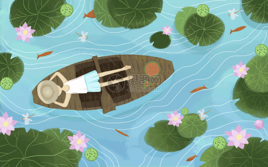 立夏插画gif