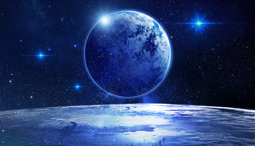 世界地球日地球恒星设计图片