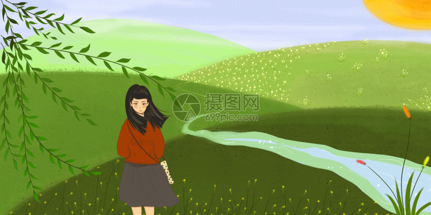 gif动图 插画动图 春天gif.psd,gif 860_430