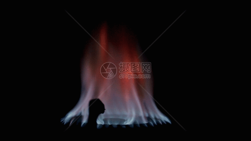 gif动图 实景动图  煤气灶火焰开启实拍gif.gif 860_484