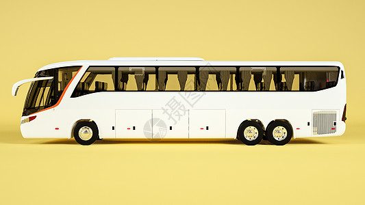 vi包装巴士车样机场景设计图片