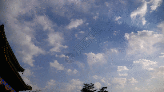 天空延时视频GIF蓝天高清图片素材