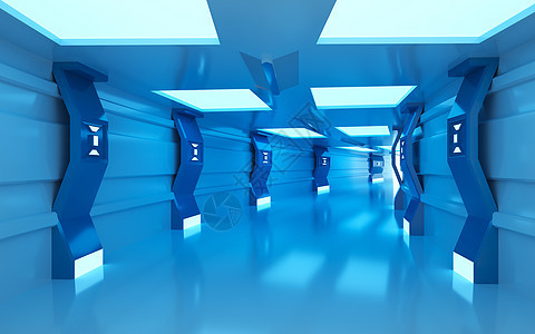 科幻隧道背景图片