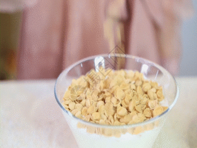 燕麦牛奶酸奶燕麦GIF高清图片