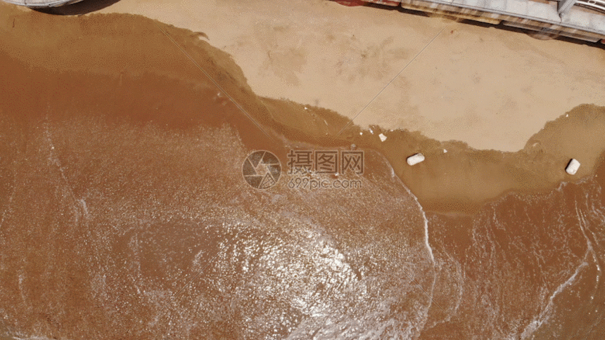 航拍海滩gif