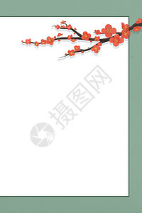 清新梅花背景图片