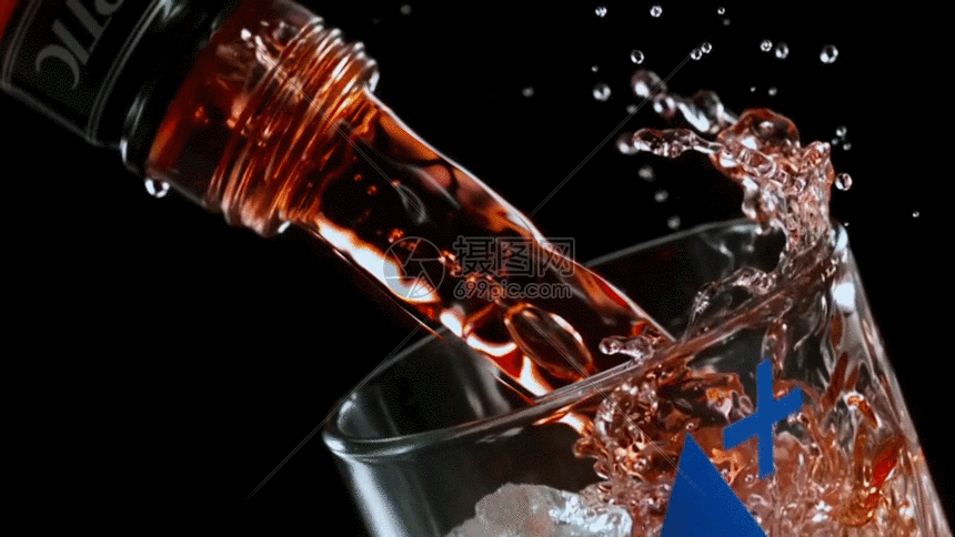 美食美酒澎涌而出局部动态gif动图图片-正版gif素材