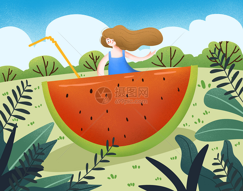 夏天插画