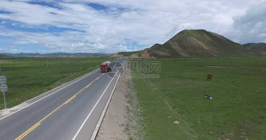 gif动图 实景动图  甘肃甘南红原草原航拍视频gif.gif