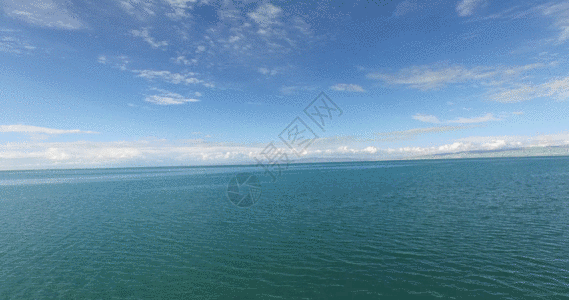 青海湖夏季航拍视频GIF图片
