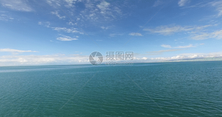 青海湖夏季航拍视频gif动图图片-正版gif素材-摄