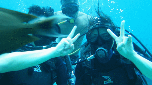 巴厘岛贝尼达潜水水下视频GIF图片