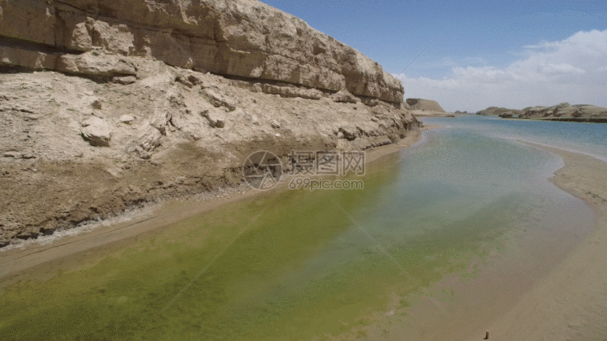 水上雅丹航拍视频gif  最大尺寸889 × 500 授权范围可做商用 授权