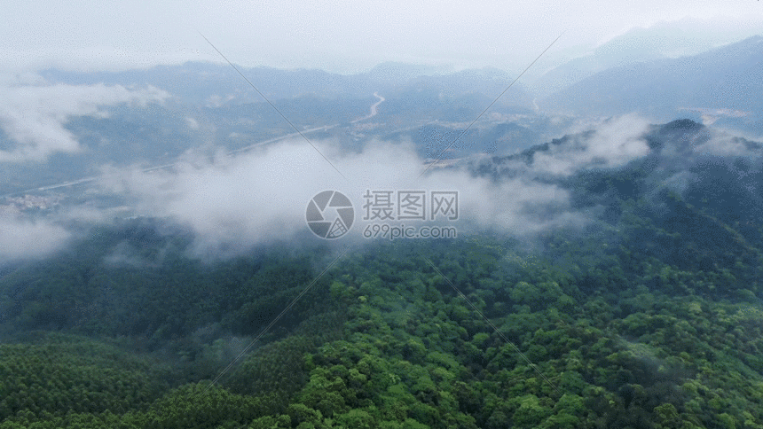云雾山脉GIF图片