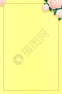 黄色花卉背景图片