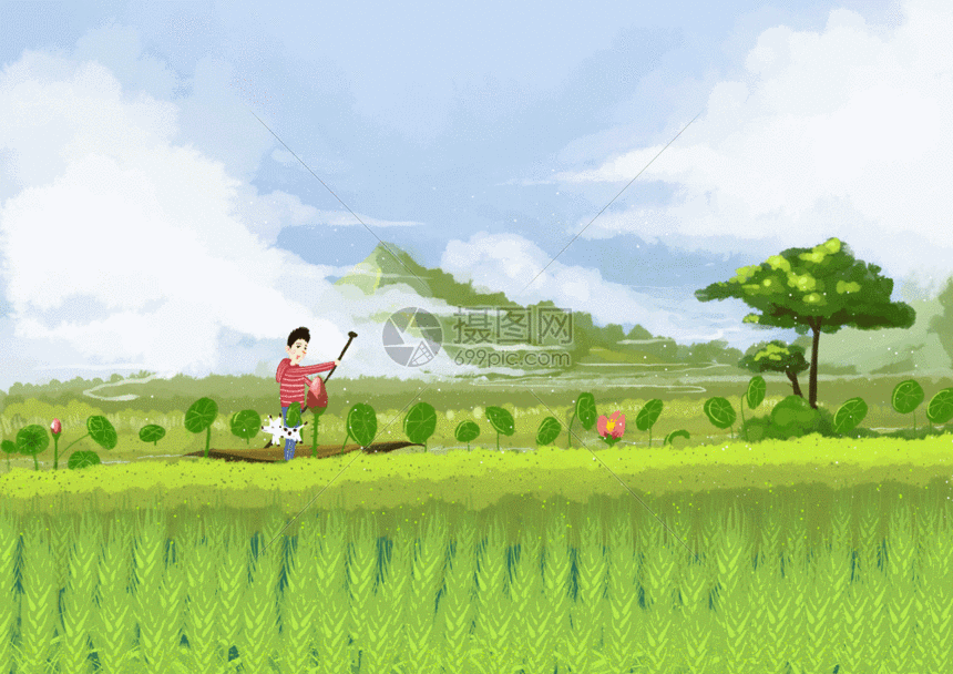gif动图 插画动图 小满节气gif.psd,gif 860_608