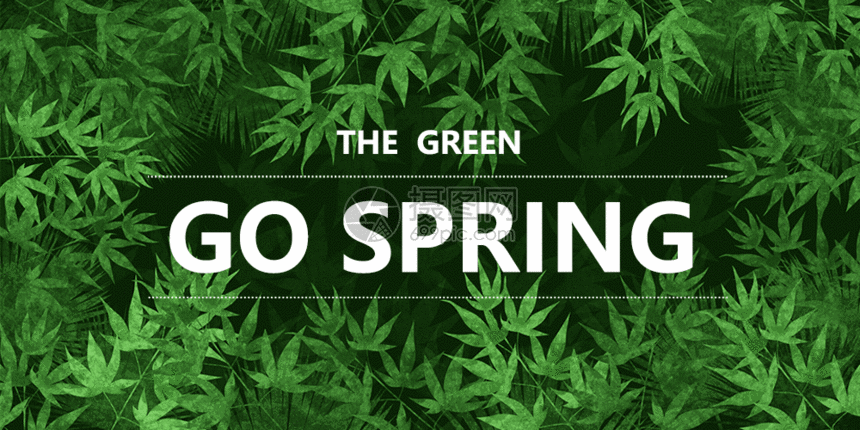 春天你好公众号封面配图gif,编号: 401157090,格式: psd,gi