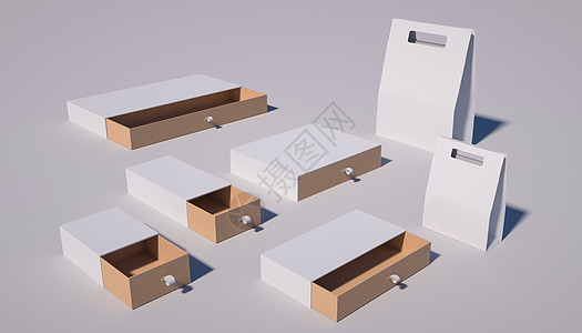 礼盒样机包装展示样机场景设计图片