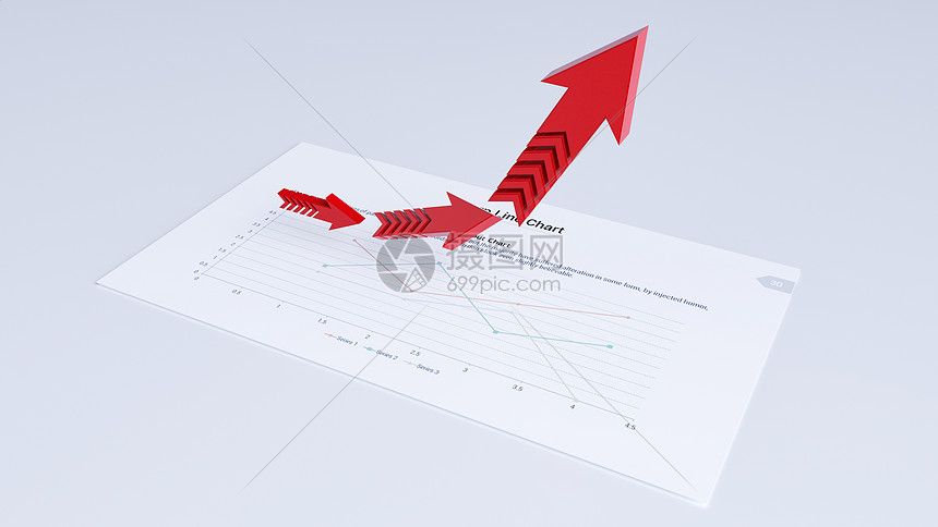 创意箭头金融场景图片