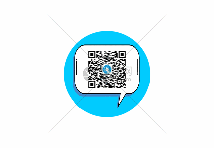 gif动图 新媒体 创意液体气泡二维码引导关注gif.