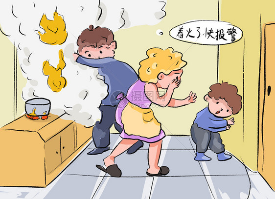 厨房消防安全意识图片