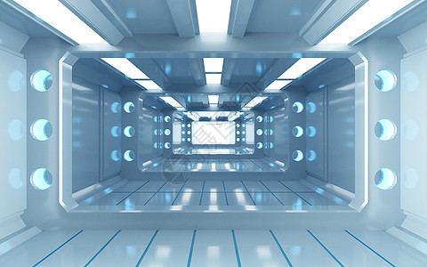 科幻空间隧道背景图片