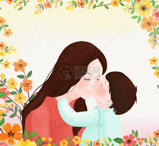gif动图 插画动图 母亲节gif.gif