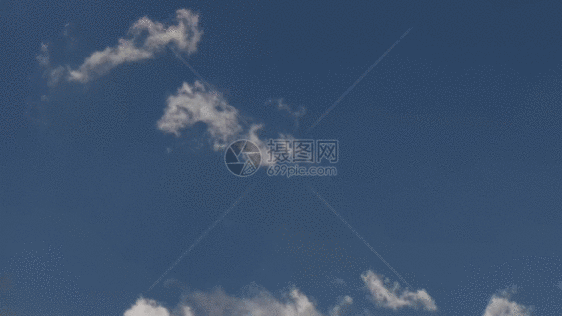 天空云朵延迟摄影GIF图片