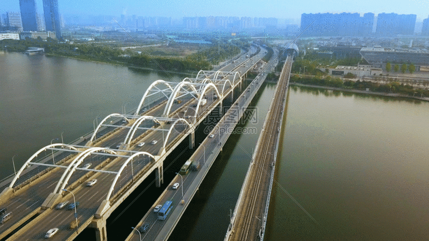 桥梁航拍gif动图图片-正版gif素材401202437-摄图网