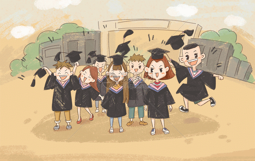 毕业季gif动图图片-正版gif素材401218710-摄图网