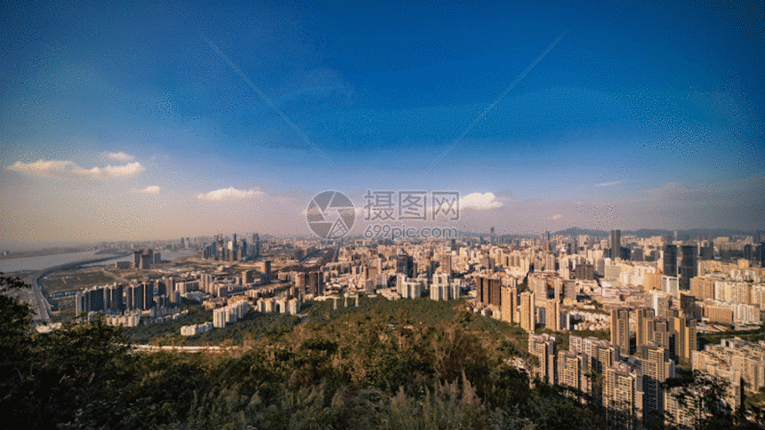 延时摄影深圳南山公园gif