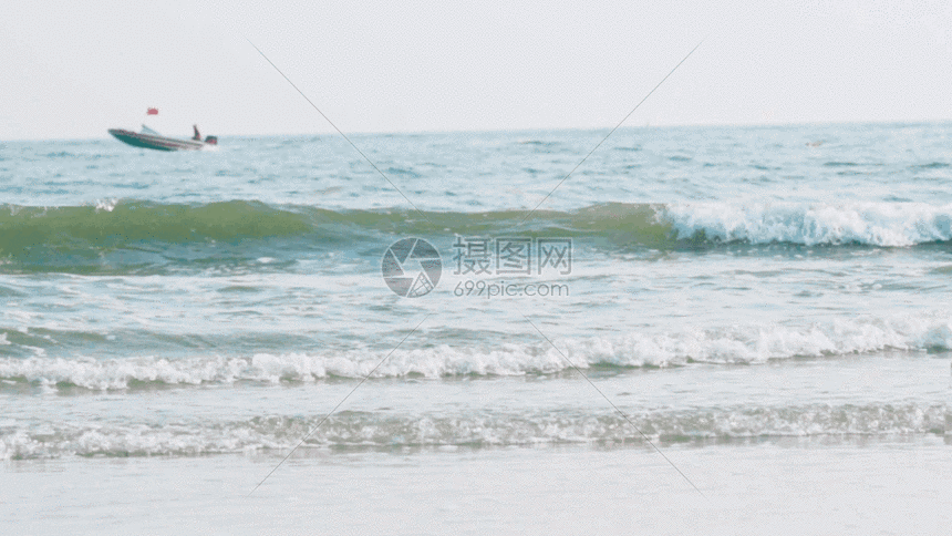 大海海浪浪花gif