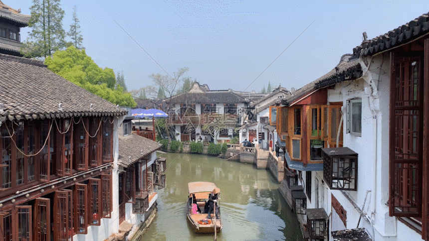 水乡江南gif动图图片-正版gif素材401236664-摄图网