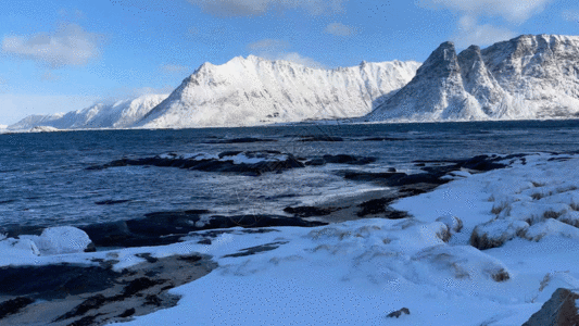 冬季大西洋海浪视频GIF高清图片