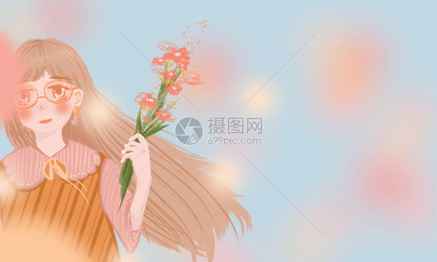 gif动图 插画动图 母亲节插画gif.psd,gif 860_516