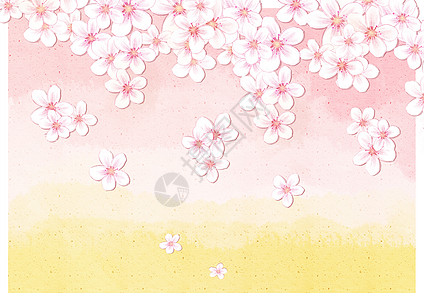 唯美樱花背景背景图片