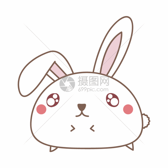 gif动图 表情包 装可怜的小兔子gif.psd,gif 580_580