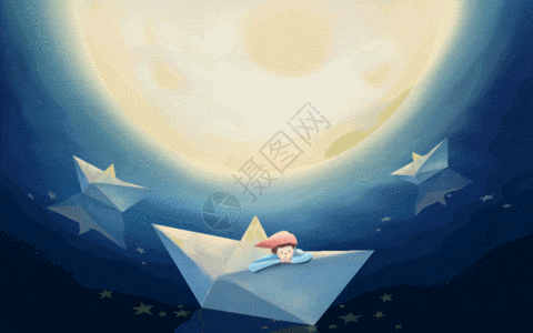 星空恋人梦幻童年  gif  动图高清图片