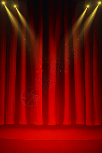 红色舞台背景图片