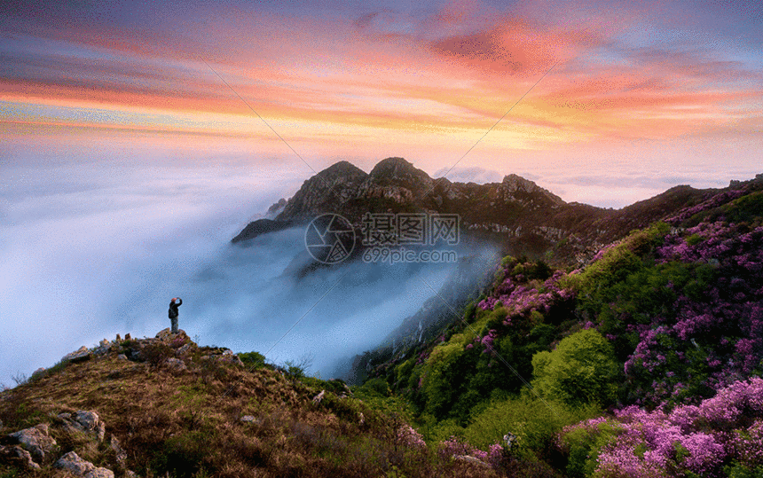 山脉美景gif动图动图图片-正版gif素材401309061-摄