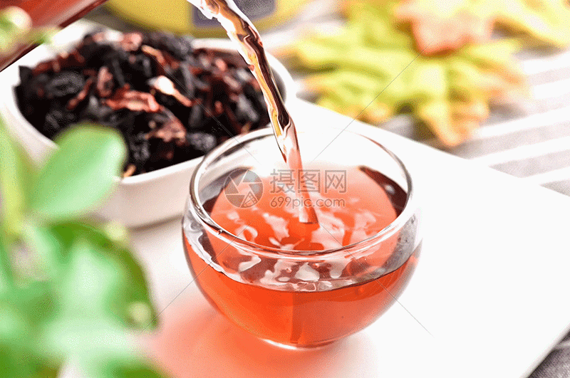 蓝莓情深花茶gif
