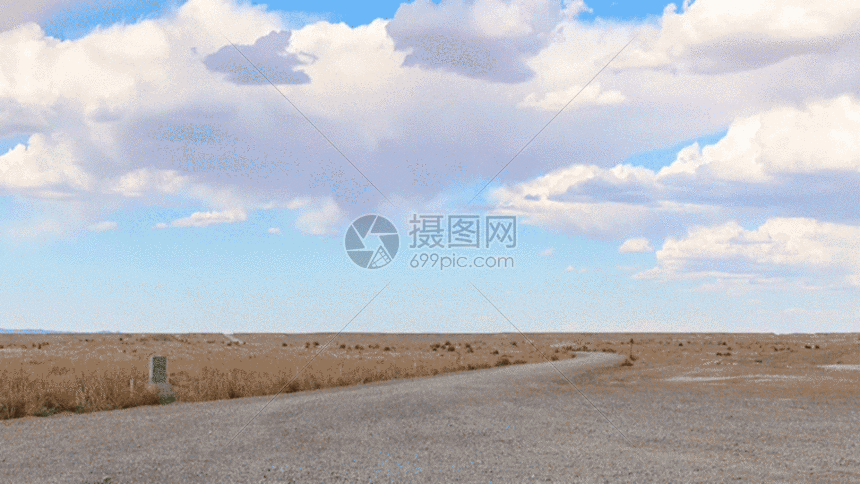 gif动图 实景动图  敦煌雅丹戈壁滩gif动图.gif