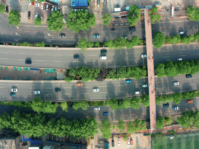 城市交通航拍gif动图图片-正版gif素材401339684-摄图网