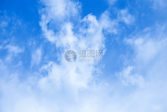 清新蓝天白云背景素材gif动图图片